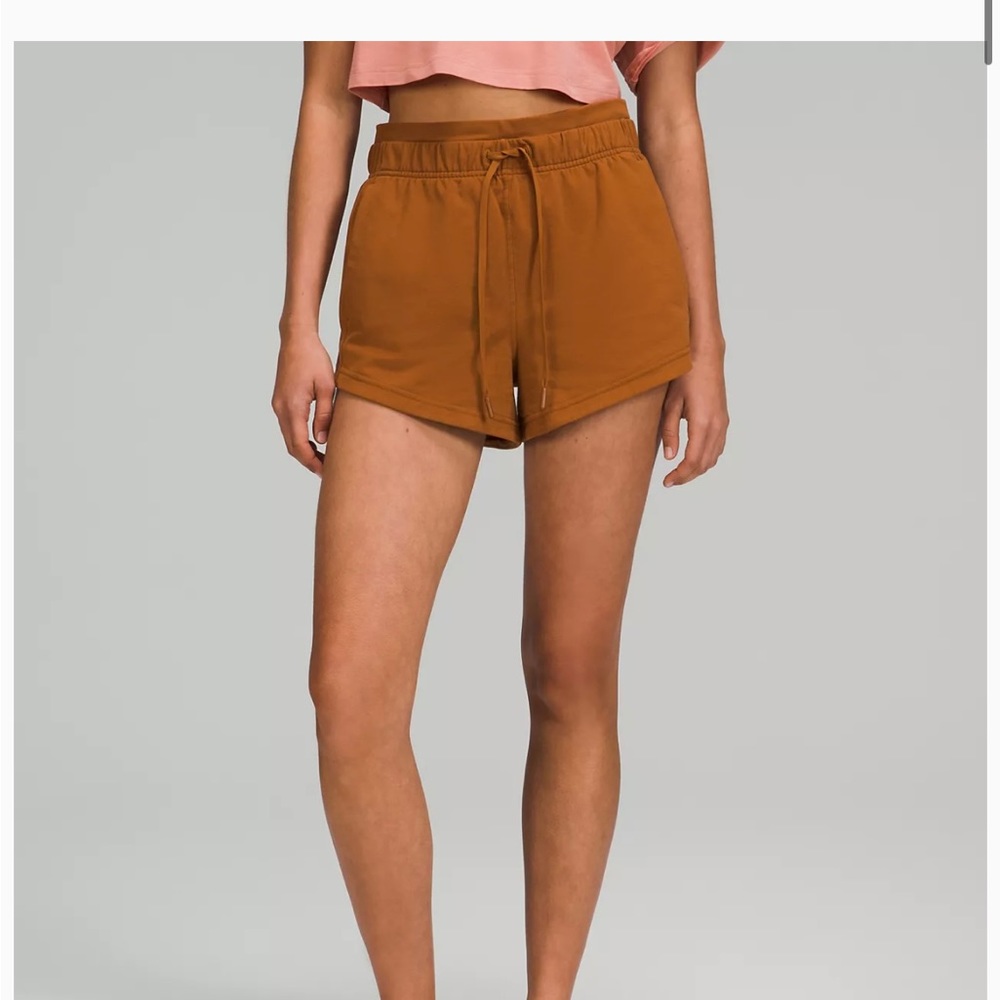 Lululemon Inner Glow High Rise Short Copper Brown